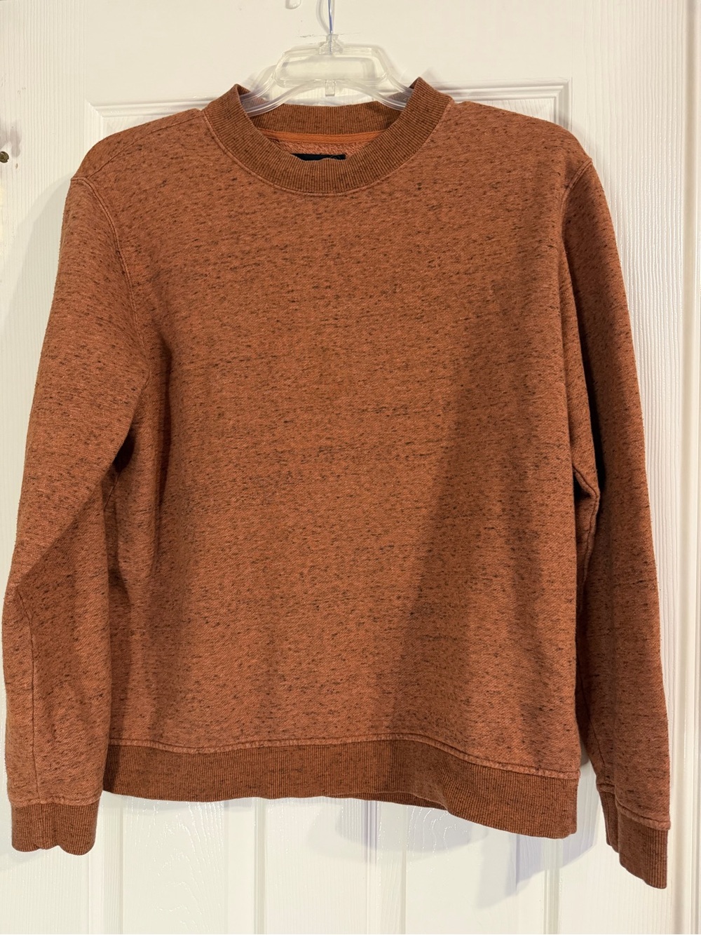 Crewneck Sweater in Speckled Rust